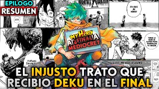 RESUMEN EPILOGO MY HERO ACADEMIA | DEKU NO SE MERECÍA ESTE FINAL | MY HERO ACADEMIA