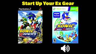 OST Comparison - Sonic Riders Start Up Your Ex Gear