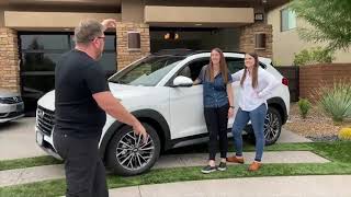 Jim Walen and niece Allison with her new  2020 Hyundai Tucson ! SpoilerAlert: She loves it!