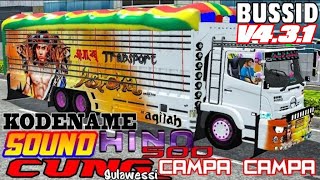 "CAMPA" UPDATE KODENAME SOUND HINO 500 CUNG SULAWESI CAMPA CAMPA V4.3.1 | MOD BUSSID TERBARU