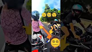 ✌🏻MT15🔥💥R15 ki Rece😍🏅…………#bunnyhelmat⛑️🐰#girlrider #motovlog #tarding #duke @PoojaMT15rider