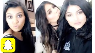 Kylie Jenner w/ Kim and Kourt on Snapchat | Kylie Snaps