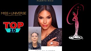 Miss Universe 2022 Top 10 #shorts #missuniverse #top10 #MissologoLatino #divertido