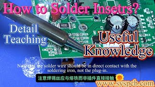 Teach you how to solder components step by step#syspcb #pcb #smt #soldering #factory #inserts