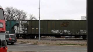 BNSF action 12-8-2012, downtown Oklahoma City, Oklahoma