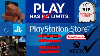 PS4 Store Closure of PS3 PS2 Vita PSP and Internal Clock Bricking PS4 Physical Games +Nintendo +Xbox