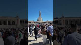 Outdoor services for Palm Sunday at the Sanctuary of Our Lady of Fatima Portugal