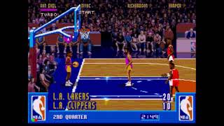 NBA Jam (Sega CD)- Lakers vs. Clippers 1/2