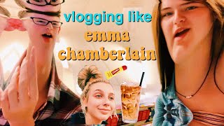 VLOGGING LIKE EMMA CHAMBERLAIN FOR A DAY