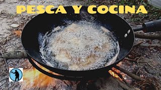 Tremendo frío - PESCA Lugar increíble - Pejerrey y cocina, navegación, naturaleza .