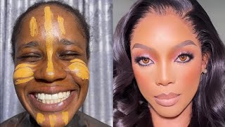 VIRAL BOMB💣🔥😱BRIDAL GELE AND MAKEUP TRANSFORMATION😳🔥😱 MAKEUP TUTORIAL