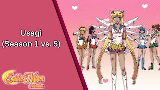 Usagi • Season 1 vs. 5 - Sailor Moon Animation