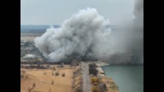 Ukrainian forces blown up Kurakhove Reservoir Dam in the Donetsk region to slow down Russian forces.