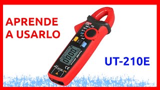 Así se UTILIZA la pinza AMPERIMÉTRICA 💥 (amperímetro) Unit-T Ut210E | para principiantes