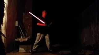 Getting my pop on with my lightsaber.