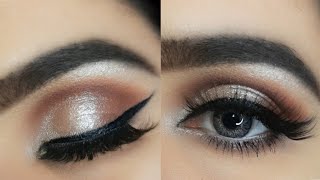 Soft and Easy  Eye Makeup Tutorial|Hooded Eyes Makeup|zubaria