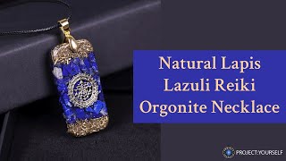 Natural Lapis Lazuli Reiki Orgonite Necklace