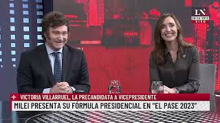 CONFIRMADO: Victoria Villarruel será la vicepresidente de Javier Milei- 15/05/23