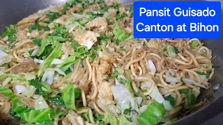 Pansit Bihon at Canton Guisada / Matipid ngunit masarap / Nitz Style Pansit