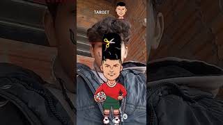 parte 4 cortando o cabelo do cristiano Ronaldo (CR7)até acertar será que consigo!!