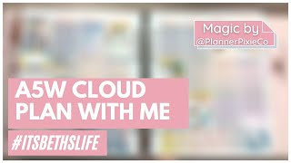 A5W Cloud Plan With Me - PlannerPixieCo #itsbethslife