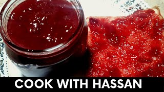 Strawberry Jam Recipe - How To Make Strawberry Jam - Homemade Jam Recipe By Cook With Hassan