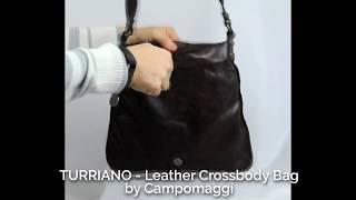 TURRIANO - Small Distressed Leather Crossbody Bag by Campomaggi