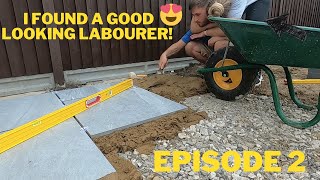 Garden project- Episode 2- Laying porcelain slabs