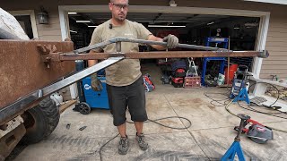 Making a lifting arm for my Bobcat skid steer.