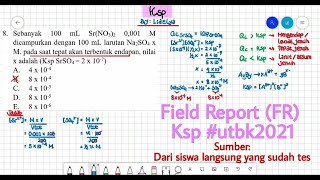 FR part 6 BOCORAN SOAL Ksp (UTBK 2021)