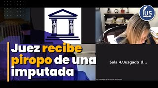 🧐 Juez recibe piropo de una imputada en plena audiencia