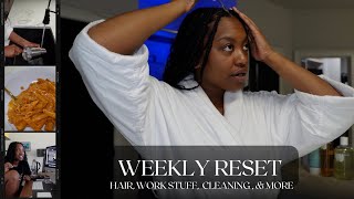 SUNDAY RESET haircare, weekly cleaning and prepping for vaca