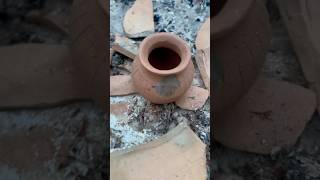 Firing Primitive Pottery I Made!