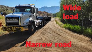 Wide load on a narrow road. Little work video #truss