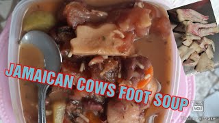 OUTDOOR COOKING COW foot RED PEAS SOUP WITH COCONUT MILK SEA SNAIL  (Jamaica style) Jamaica recipe