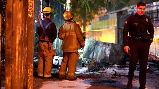 LAFD Finds Burned Body Behind APT Building