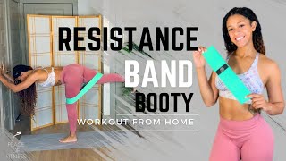 15 MINUTE RESISTANCE BAND BOOTY WORKOUT | From Home | Tone & Sculpt