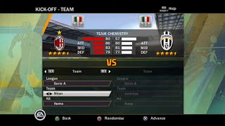 FIFA 11 (PS2) Gameplay - AC Milan vs Juventus