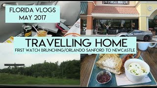 Day 13 | Travelling Home | Orlando Sanford to Newcastle | Florida Vlogs May 2017 | Elle and Mimi