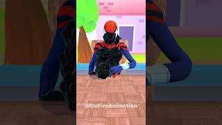 Spiderman vs Venom Symbiotes | Spiderman Becomes Spider Woman | Marvel Animation #shorts #spiderman