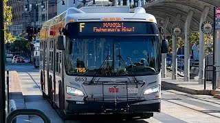 San Francisco MUNI 2017 New Flyer Xcelsior XDE60 6653 on route F Market