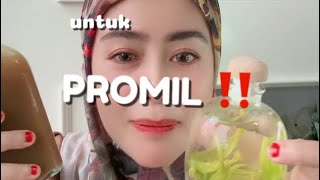 BUAT PROMIL ‼️ jamu kunyit asem dan infused water bunga kenanga