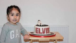 Elvis cake celebration for husband and wife - birthday twins.