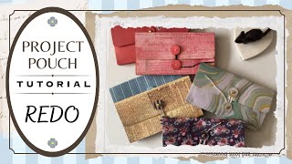 🍬 Project Pouch REDO 🍬 TUTORIAL Let's create a more practical pouch to hold your ephemeras!!!