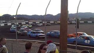 havasu 95 speedway factory stocks, 11/29/08 main part 1