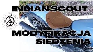 Indian SCOUT komplet siedzeń, zmodyfikowanych pod kontem wygody, poszerzenie miejsca dla pasażera.