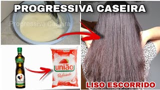 PROGRESSIVA CASEIRA DE AÇÚCAR | LISO PERFEITO E RESULTADO DE SALÃO EM CASA