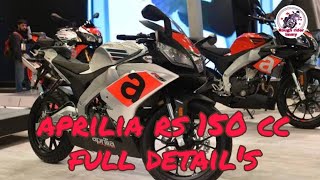 Aprilia rs 150cc. Full detail's specifications, mileage features.