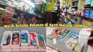 BELANJA BULANAN HEMAT DI TOKO AGEN 200.000 UNTUK STOCK JANUARI 2024 || MERAPIHKAN BELANJAAN DI BOX