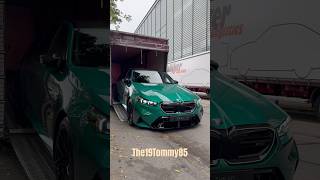 The Green Monster 💚 NEW BMW M5 G90 in Zürich #shorts #automobile #rich #youtubeshorts #cartok #fast